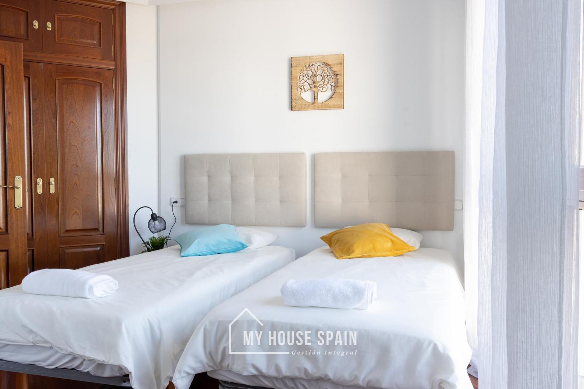 Myhousespain - Playa De Poniente, Con Vistas Al Mar Y Parking Gratuito Gijón Exterior foto